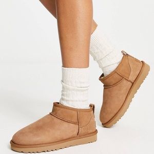 UGG CLASSIC ULTRA MINI BOOTS CHESTNUT